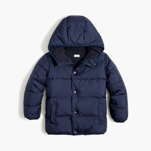 J. Crew Crewcuts Navy Blue Boys Winter Puffer Jacket Coat